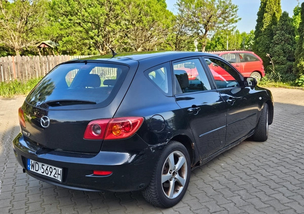 Mazda 3 cena 3900 przebieg: 250000, rok produkcji 2005 z Warszawa małe 254